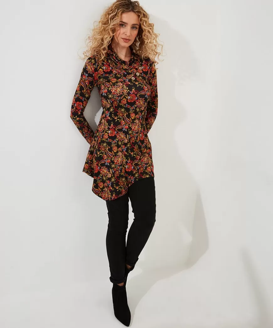 Women Joe Browns Tops, Tunics & Blouses*All New Button Printed Jersey Tunic