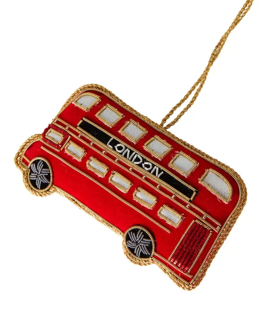 Joe Browns Home Accessories | Christmas Homeware*Beautifully Embroide Bus Christmas Ornament