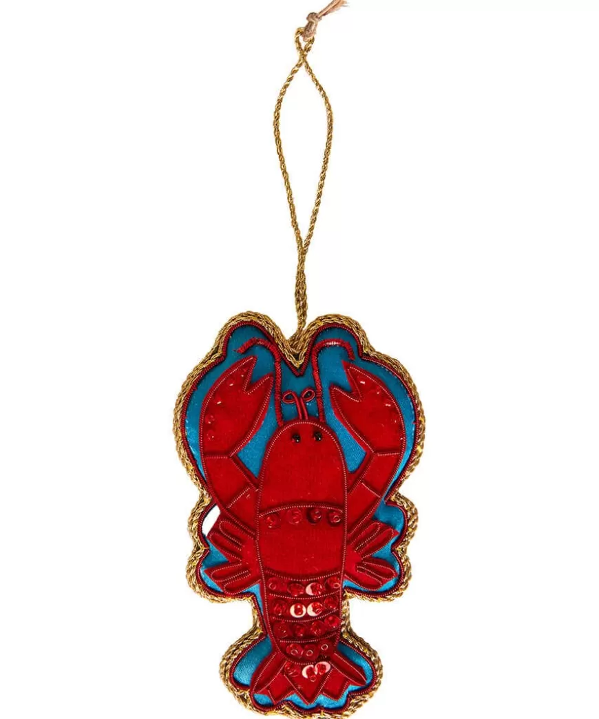 Joe Browns Home Accessories | Christmas Homeware*Beautifully Embroide Lobster Christmas Ornament