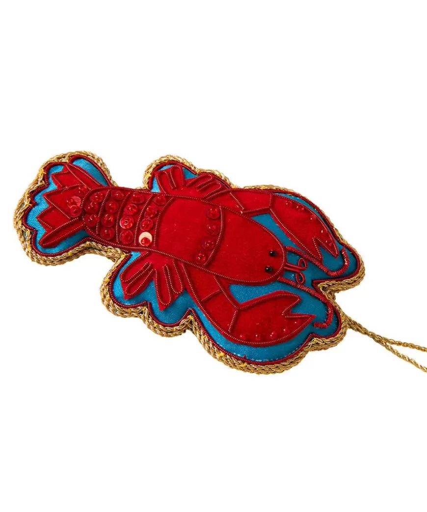 Joe Browns Home Accessories | Christmas Homeware*Beautifully Embroide Lobster Christmas Ornament