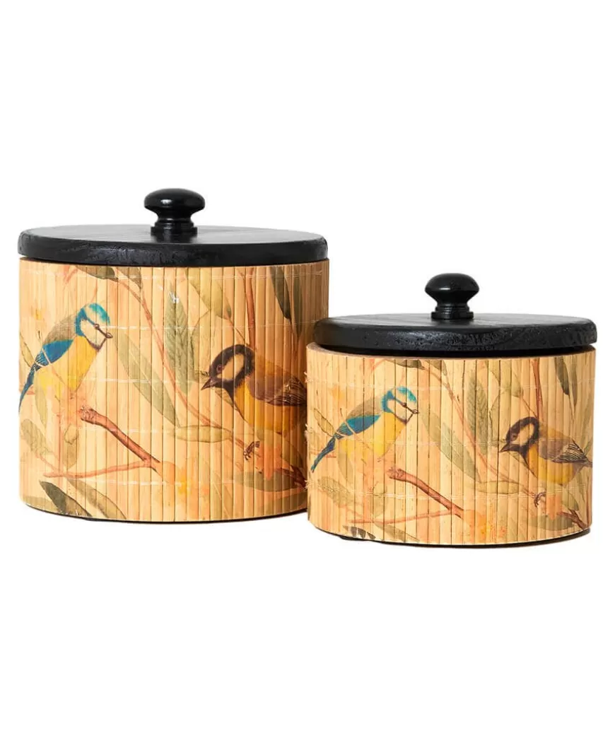 Joe Browns Home Accessories | Animal Décor*Blissful British Birds Bamboo Storage Jars