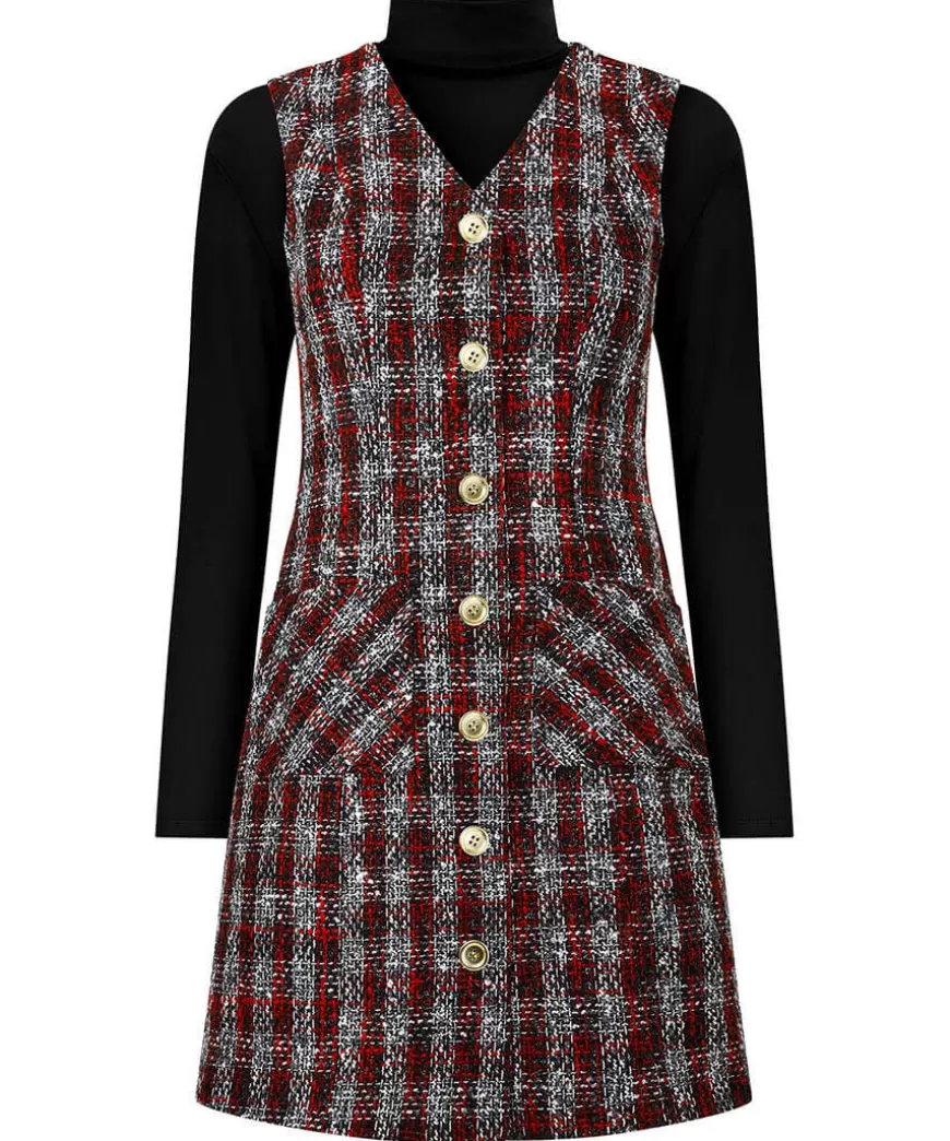 Women Joe Browns Dresses*Check Pinafore Dress