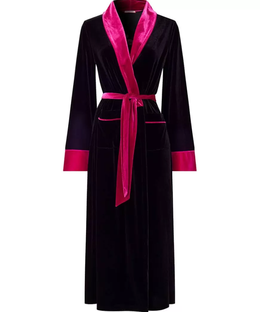 Women Joe Browns Women's Clothing | Loungewear & Pyjamas*Daring Dragon Embroidered Velour Dressing Gown