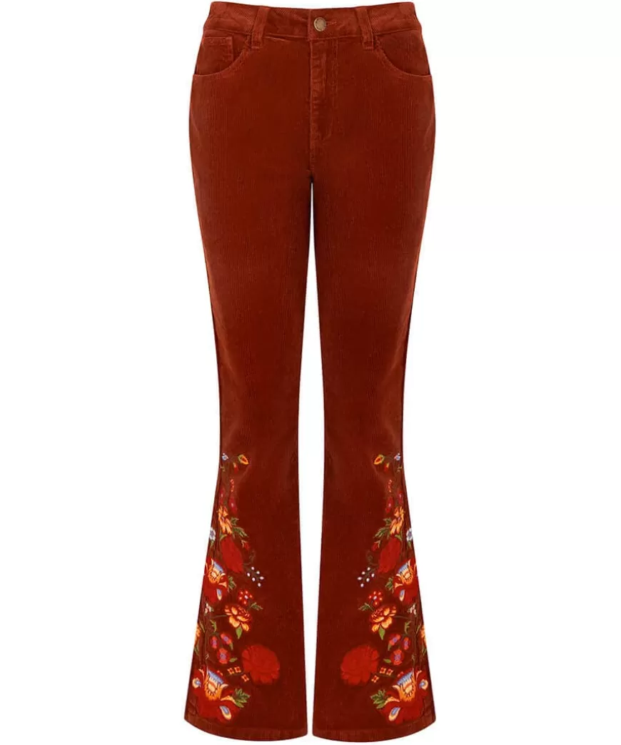 Women Joe Browns Jeans & Trousers*Extraordinary Embroidered Cord Trousers