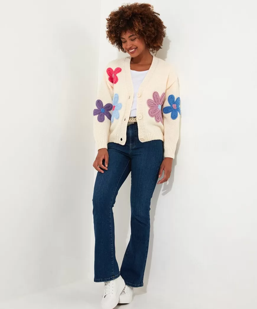 Women Joe Browns Gifts | Knitwear & Cardigans*Freya Floral Applique Cardigan