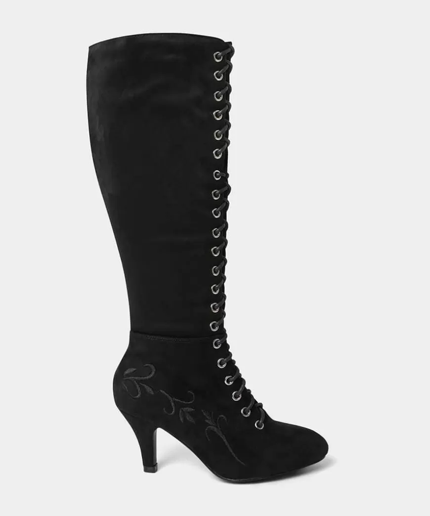 Women Joe Browns Heels | Boots*Layla Lace Up Embroidered Boots