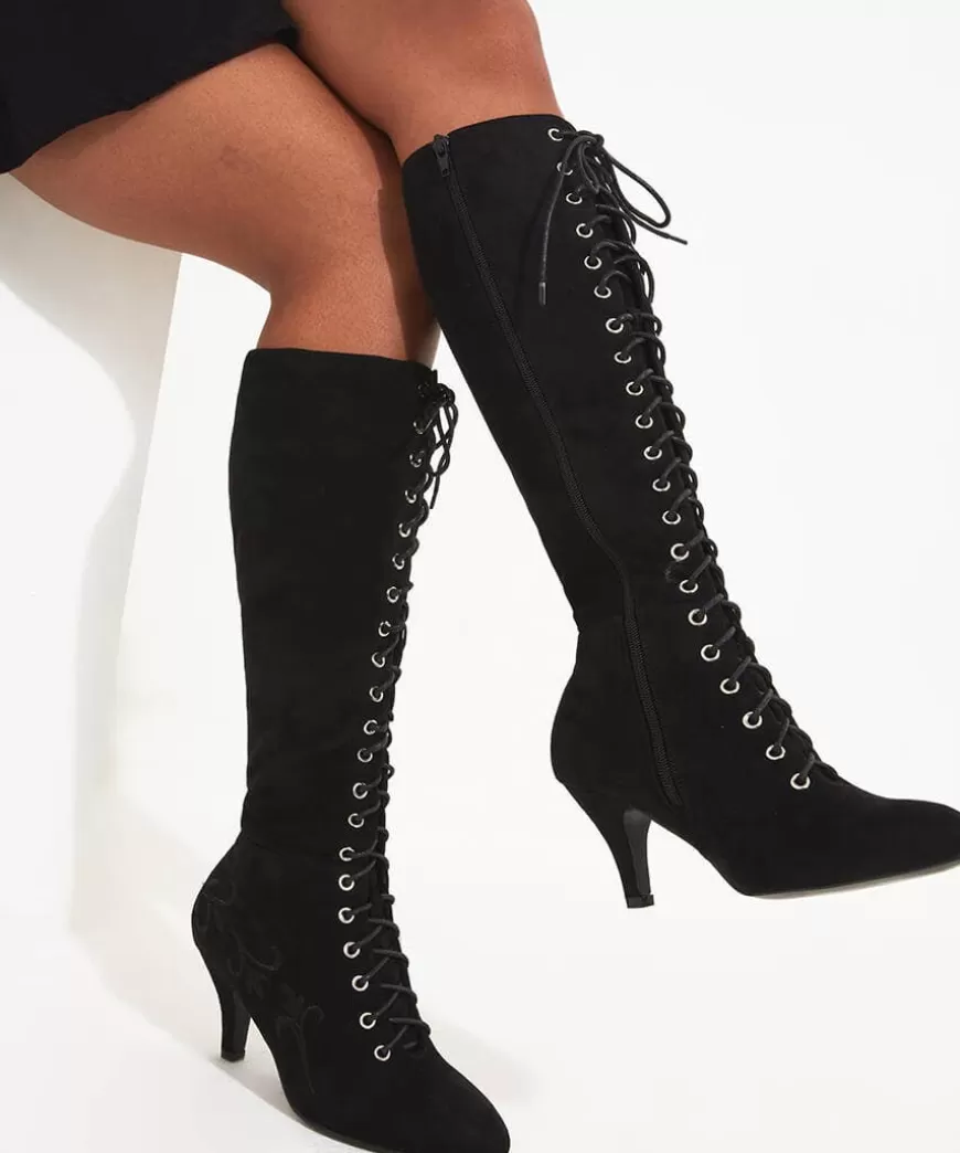 Women Joe Browns Heels | Boots*Layla Lace Up Embroidered Boots