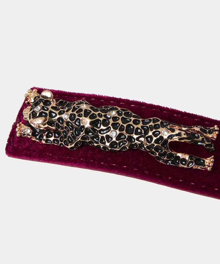 Women Joe Browns Matching Shoes & Bags | Gifts*Leopard Trim Deco Velvet Belt