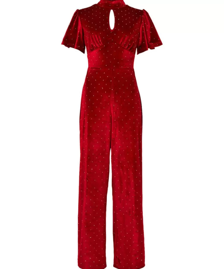 Women Joe Browns Women's Clothing | Petite Collection*Loretta Velour Jumpsuit