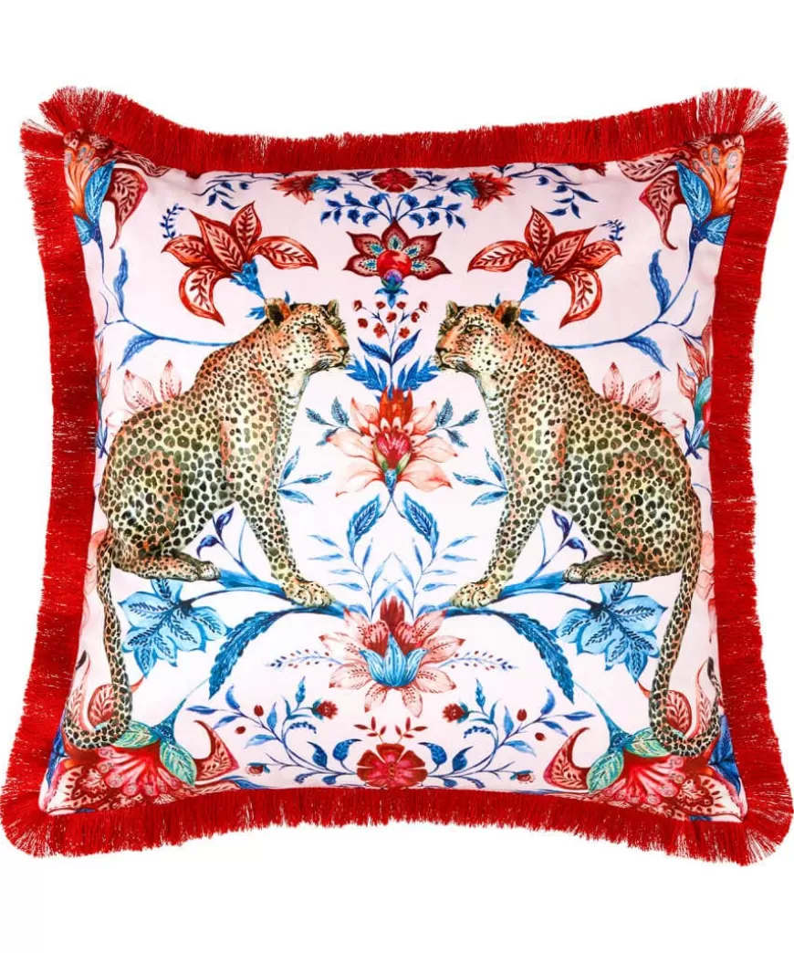 Joe Browns Animal Décor | Cushions & Throws*Luxe Leopard Floral Reversible Cushion