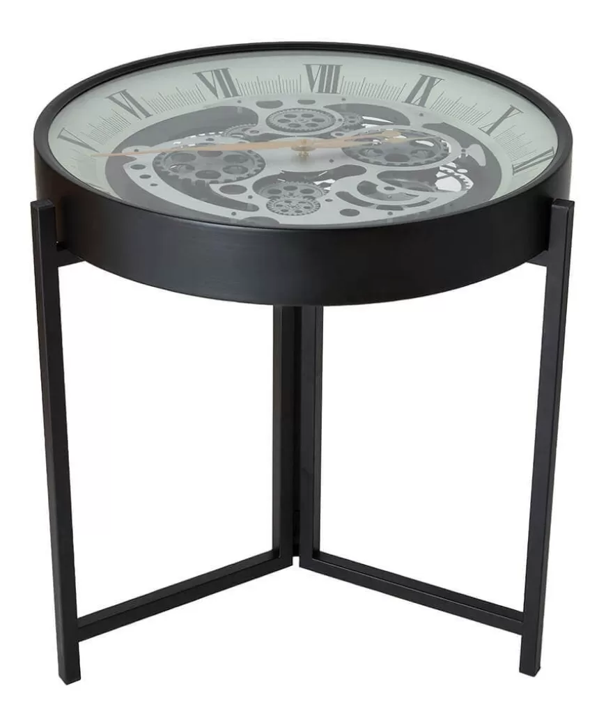 Joe Browns Furniture & Storage*Magnificent Moving Gears Clock Side Table