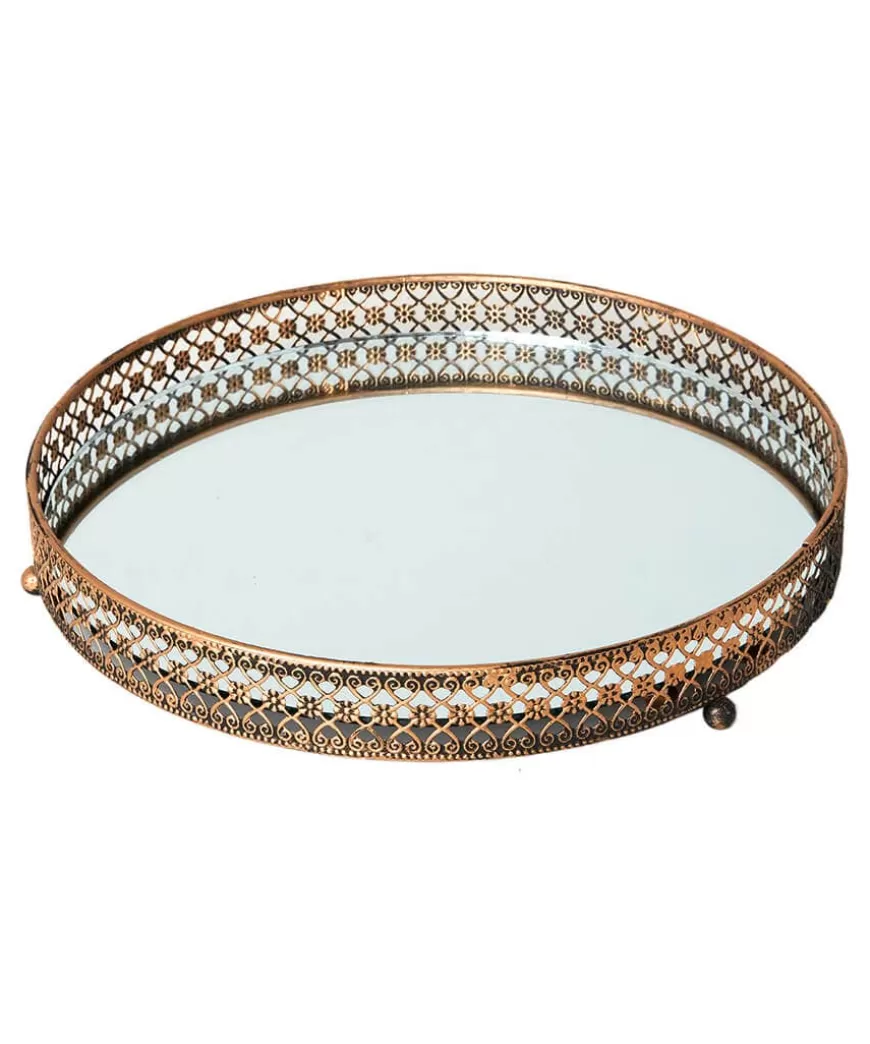 Joe Browns Mirrors | Home Accessories*Portobello Round Brass Mirror Tray