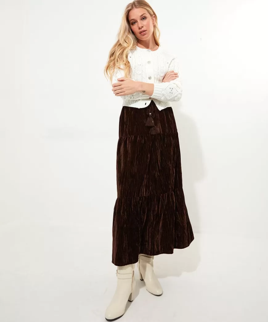 Women Joe Browns Skirts*Remarkable Velour Tiered Skirt