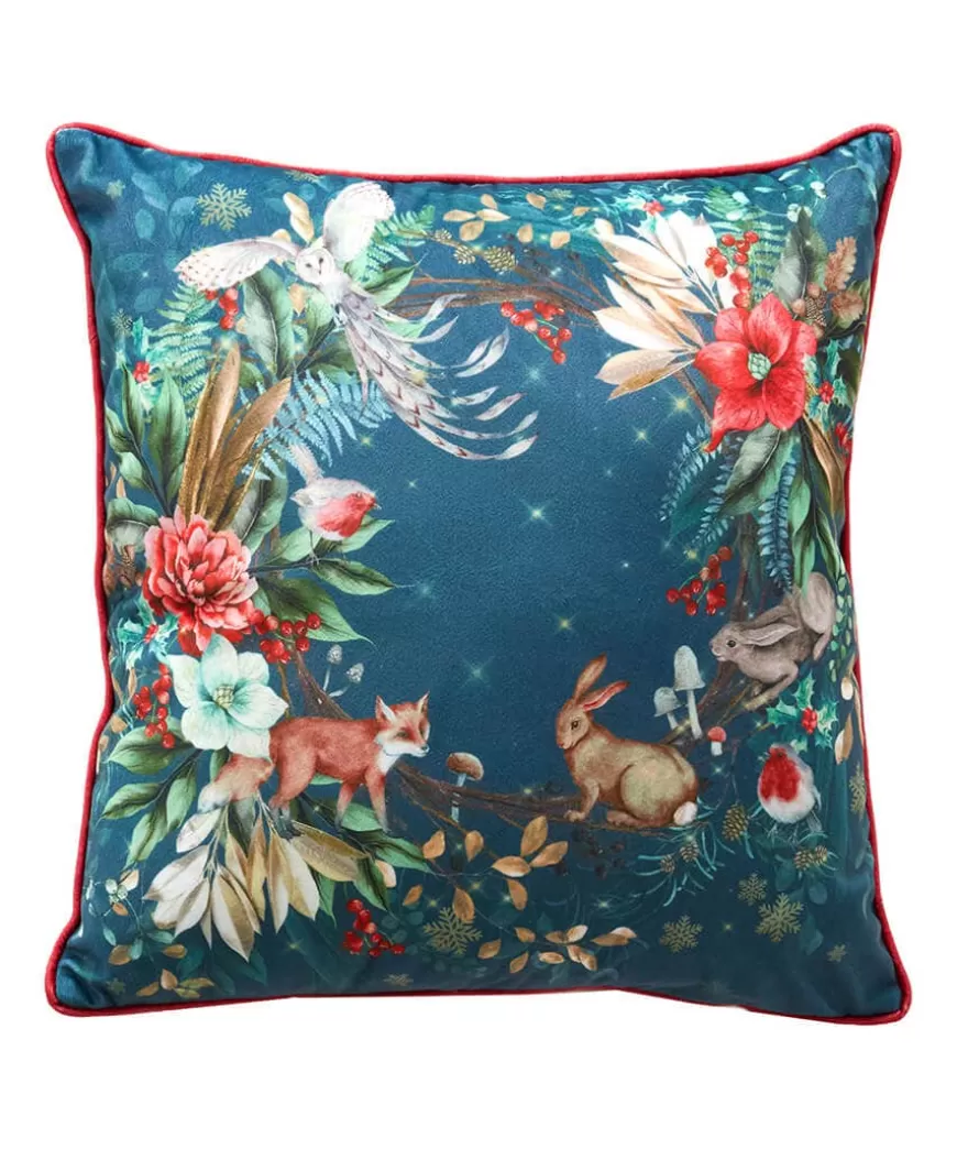 Joe Browns Cushions & Throws | Christmas Homeware*Remarkable Wreath Christmas Cushion