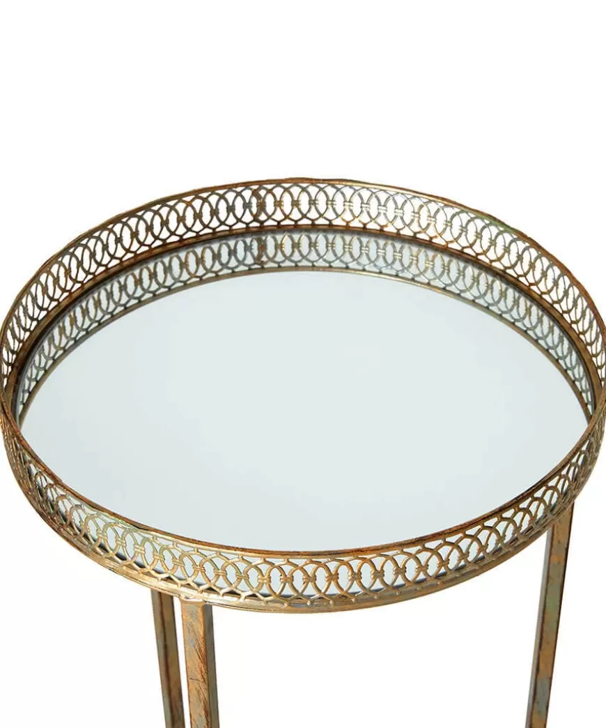 Joe Browns Furniture & Storage*Set Of 2 Portobello Mirrored Side Tables