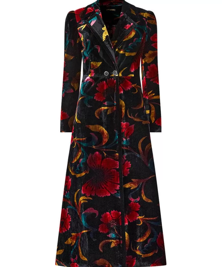 Women Joe Browns Women's Clothing | Boutique Collection*Statement Boutique Printed Velvet Coat