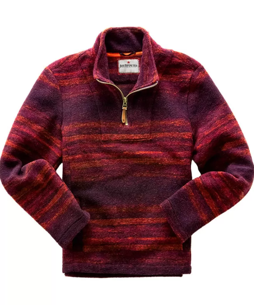 Joe Browns Hoodies & Sweatshirts | Layering Essentials*Sunset Stripe Funnel