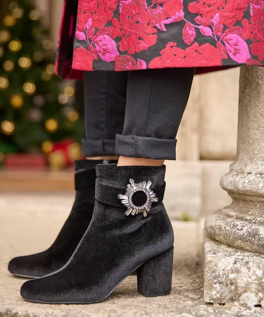 Women Joe Browns Matching Shoes & Bags | Ankle Boots*The Night Is Yours Velvet Boots