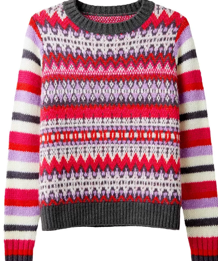 Women Joe Browns Women's Clothing | Novelty Gifts*Winter Brights Fairisle Jumper